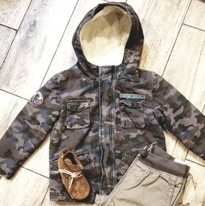 Carters boy camo jacket 3T